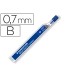 Minas staedtler mars micro grafito 07 mm b tubo con 12 unidades