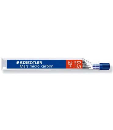 Minas staedtler mars micro grafito 05 mm 2h tubo con 12 unidades