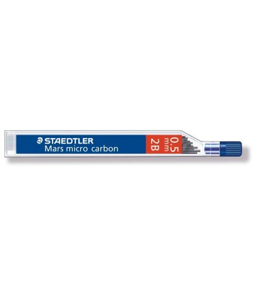 Minas staedtler mars micro grafito 05 mm 2b tubo con 12 unidades