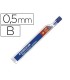 Minas staedtler mars micro grafito 05 mm b tubo con 12 unidades