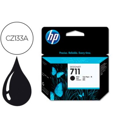 Ink jet hp n 711 designjet t120 t520 negro 80 ml