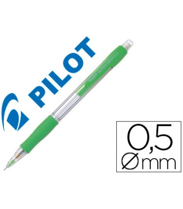 Portaminas pilot super grip verde claro 05 mm sujecion de caucho