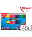 Lapices de colores maped color peps caja metalica de 48 lapices colores surtidos