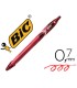 Boligrafo bic gelocity quick dry retractil tinta gel rojo punta de 07 mm