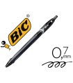 Boligrafo bic gelocity quick dry retractil tinta gel negro punta de 0,7 mm