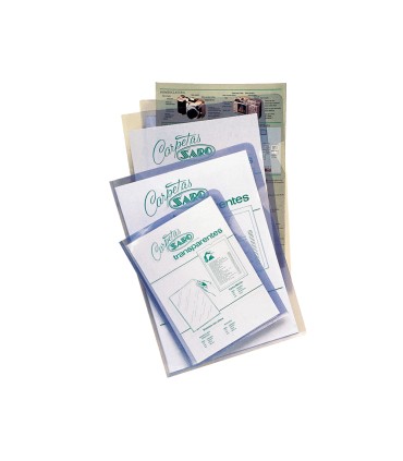 Carpeta dossier unero saro pvc din a4 280 mc transparente