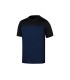 Camiseta de algodon deltaplus color azul negro talla xxl