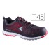 Zapatos de seguridad deltaplus de poliuretano y malla aireada s1p negro y rojo talla 45