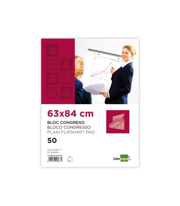 Bloc congreso liderpapel liso 630x840 mm 50 hojas 80g m2