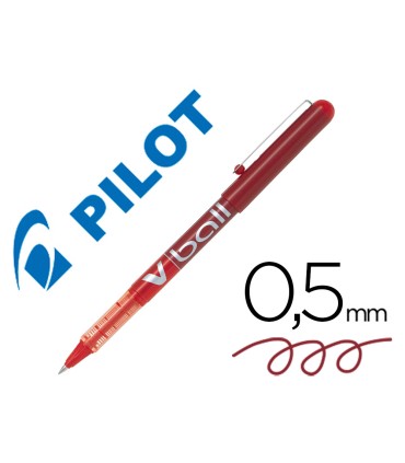 Rotulador pilot roller v ball rojo 05 mm