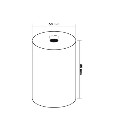 Rollo sumadora termico q connect 80 mm ancho x 60 mm diametro sin bisfenol a