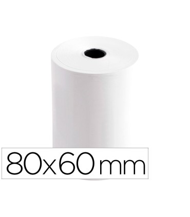 Rollo sumadora termico q connect 80 mm ancho x 60 mm diametro sin bisfenol a