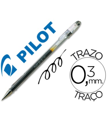 Boligrafo pilot g 1 negro tinta gel