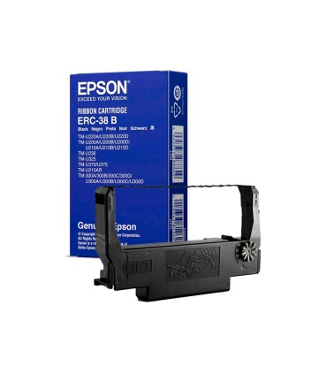 Cinta impresora epson orig tm 300 tm u200 tm u210 tm 375 erc 38b negra