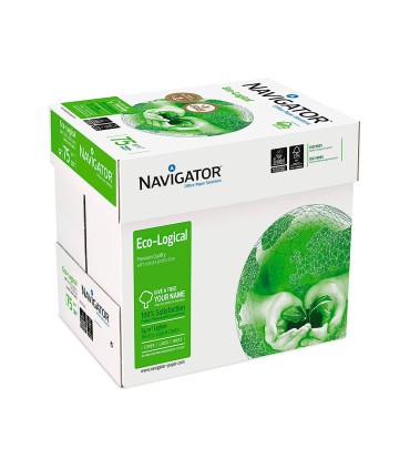 Papel fotocopiadora navigator eco logical din a4 75 gramos paquete de 500 hojas