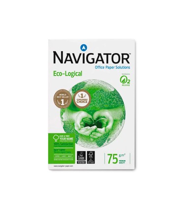 Papel fotocopiadora navigator eco logical din a4 75 gramos paquete de 500 hojas