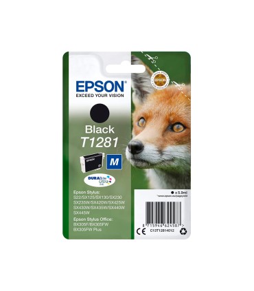 Ink jet epson t1281 stylus s22 sx125 negro 170 pag 