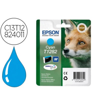 Ink jet epson t1282 stylus s22 sx125 cyan 170 pag 