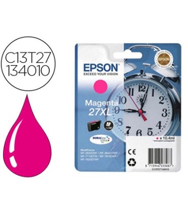 Ink jet epson 27xl t27134010 wf 3620 40 7110 7610 7620 magenta 1100 pag 