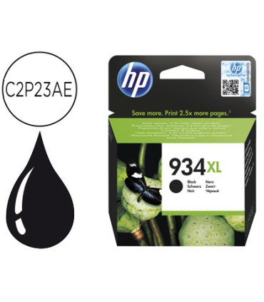 Ink jet hp 934xl ojp 6230 6830 negro 1000 pag