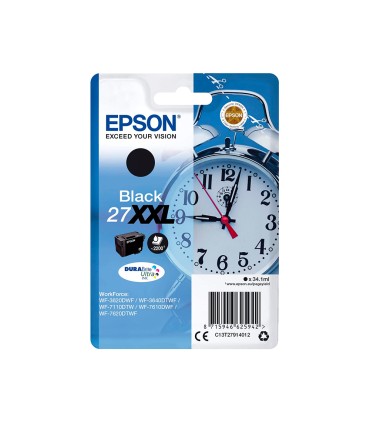 Ink jet epson 27xxl wf3620 3640 7110 7610 7620 negro 2200 pag