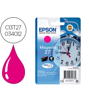 Ink jet epson 27 wf 3620 711 0 7610 7620 magenta 300 pag