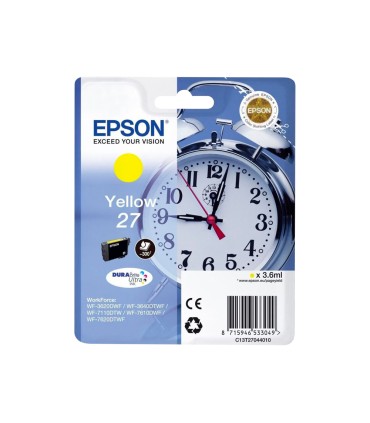 Ink jet epson 27 wf 3620 711 0 7610 7620 amarillo 2200 pag