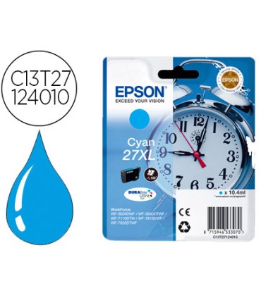 Ink jet epson 27xl wf3620 7110 7610 7620 cyan 1100 pag