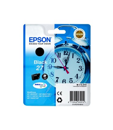 Ink jet epson 27 wf 3620 3640 7110 7610 7620 negro 350 pag