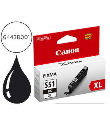 Ink jet canon cli 551 550xl mg5450 ip7250 mg6350 negro