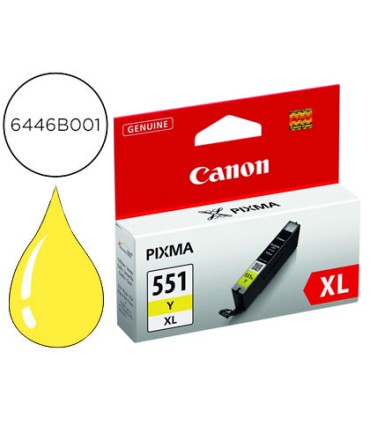 Ink jet canon cli 551xl ip7250 mg5450 mg6350 amarillo