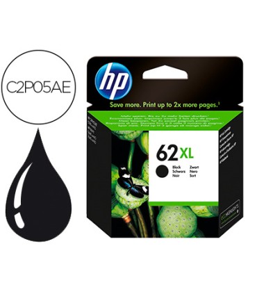 Ink jet hp 62xl envy 5640 7640 officejet 5740 negro 600 pag