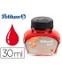 Tinta estilografica pelikan 4001 rojo brillante bote 30 ml