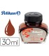 Tinta estilografica pelikan 4001 marron brillante bote 30 ml