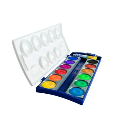 Acuarela pelikan k12 estuche plastico 12 colores