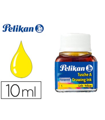 Tinta china pelikan amarillo bote de 10 ml