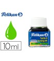 Tinta china pelikan verde claro bote de 10 ml