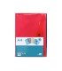 Carpeta liderpapel dossier broche transparente din a4 colores surtidos paquete de 5 retractilado