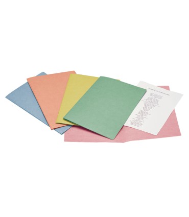 Subcarpeta cartulina liderpapel folio colores surtidos paquete de 25 unidades retractiladas