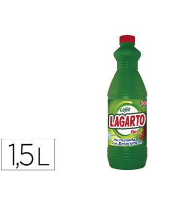 Lejia con detergente lagarto pino botella de 15 l