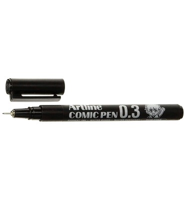 Rotulador artline calibrado micrometrico negro comic pen ek 283 punta poliacetal 03 mm resistente al agua