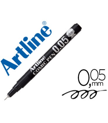 Rotulador artline calibrado micrometrico negro comic pen ek 2805 punta poliacetal 005 mm resistente al agua