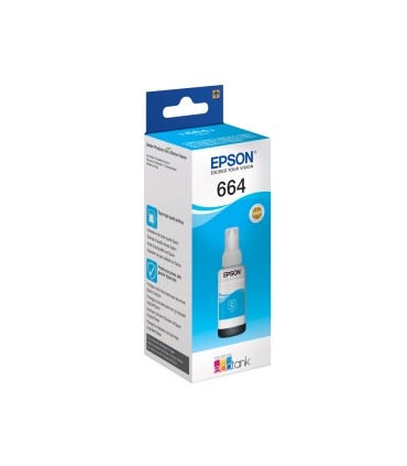 Tinta epson t6642 et2500 2550 14000 l475 565 575 4500 cian botella 70 ml 6500 pag