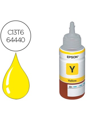 Tinta epson t6644 et2500 2550 14000 l475 565 575 4500 amarillo botella 70 ml 6500 pag