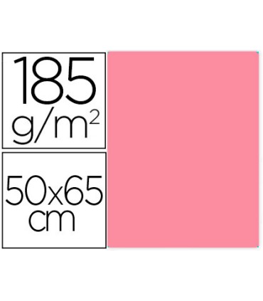 Cartulina guarro rosa chicle 50x65 cm 185 gr