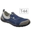 Zapatos de seguridad deltaplus de poliester y algodon con plantilla y puntera - color azul marino talla 44