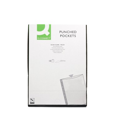 Funda multitaladro q connect folio 120 mc cristal bolsa de 10 unidades