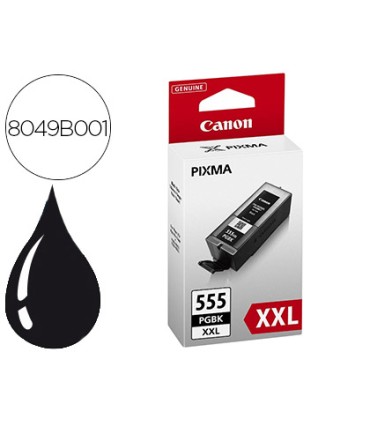 Ink jet canon pgi 555 xxl pixma ip8750 ix6850 mx725 1000 pag negro