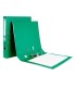 Archivador de palanca liderpapel folio documenta forrado pvc con rado lomo 52 mm verde compresor metalico