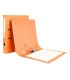 Archivador de palanca liderpapel folio documenta forrado pvc con rado lomo 52 mm naranja compresor metalico